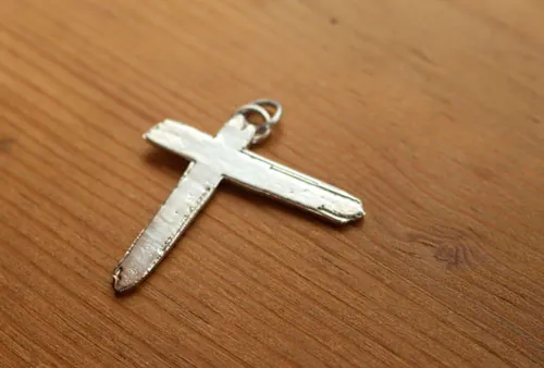 Luxury Indochine cross, Paradize from the rock band pendant in silver