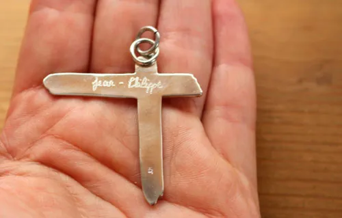 Luxury Indochine cross, Paradize from the rock band pendant in silver