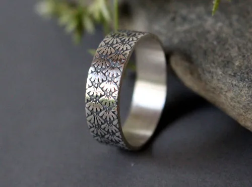 Ineko, Japanese rice symbol ring in sterling silver