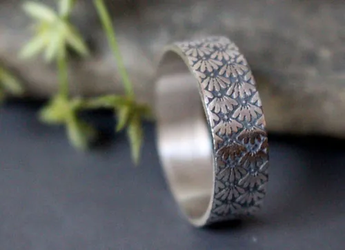 Ineko, Japanese rice symbol ring in sterling silver