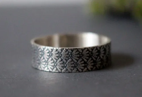 Ineko, Japanese rice symbol ring in sterling silver