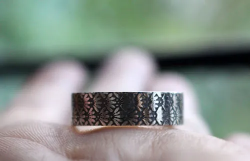 Ineko, Japanese rice symbol ring in sterling silver
