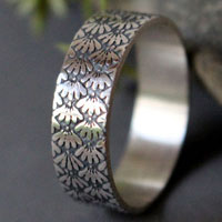 Ineko, Japanese rice symbol ring in sterling silver