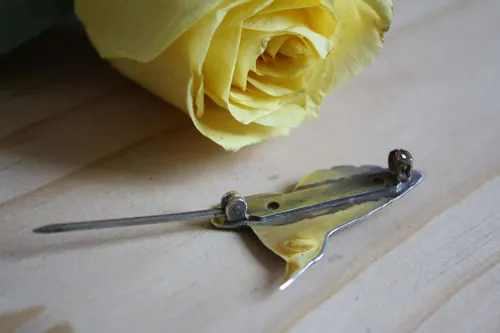 Kolibri, fantastic hummingbird brooch in sterling silver