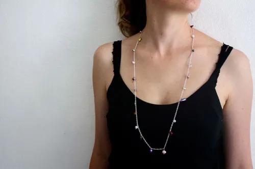 Lagoon pearls, tropical colors necklace, anklet, bracelet in silver, amazonite and cultured pearl