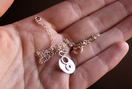 Lina, infinity spiral and circle anklet and bracelet in silver
