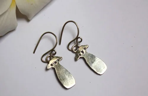 Little baobabs, Little Prince tree earrings in sterling silver
