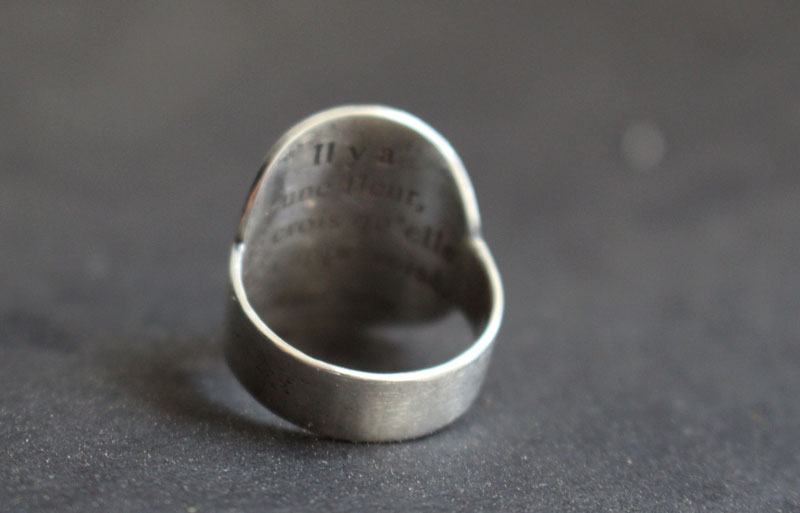 Little planet, the Little Prince planet amd quote ring in silver