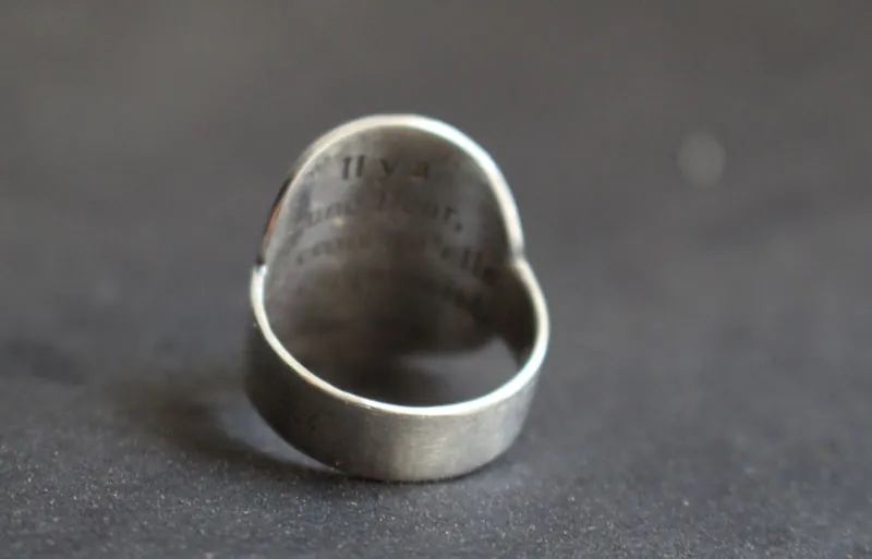 Little planet, the Little Prince planet amd quote ring in silver