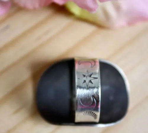 Little Prince’s planet, Saint-Exupéry story ring in sterling silver