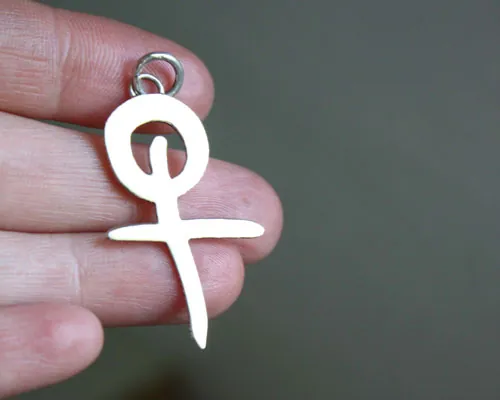 Louis Bertignac, French rock singer’s logo pendant in sterling silver