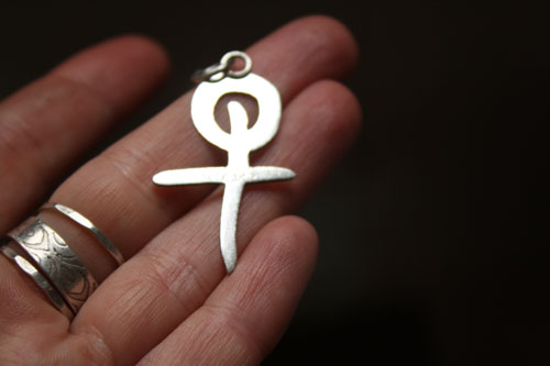 Louis Bertignac, French rock singer’s logo pendant in sterling silver