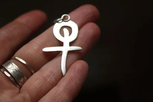 Louis Bertignac, French rock singer’s logo pendant in sterling silver