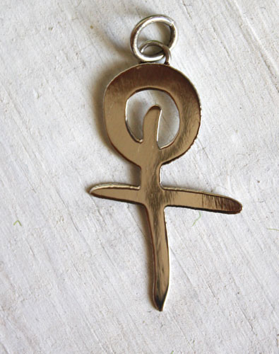 Louis Bertignac, French rock singer’s logo pendant in sterling silver