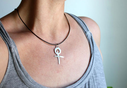 Louis Bertignac, French rock singer’s logo pendant in sterling silver