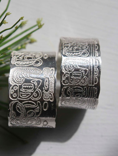 Mayan Calendar, personalized mayan calendar long count ring in silver