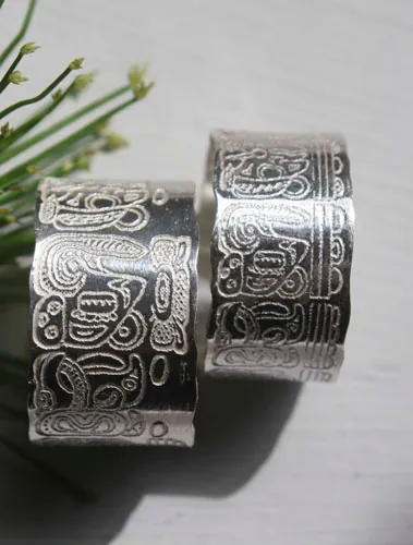 Mayan Calendar, personalized mayan calendar long count ring in silver