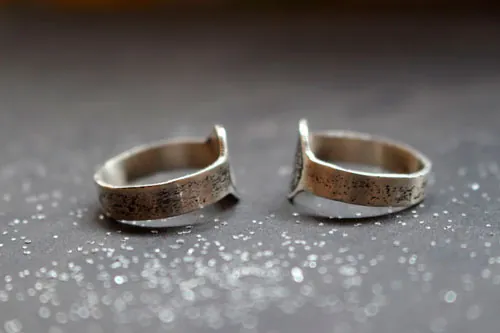 Moon phase, customizable lunar ring in sterling silver