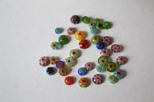 Mother and daughter, family ring in sterling silver and millefiori