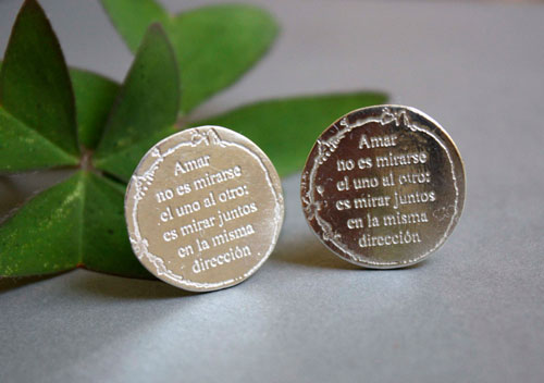 Mirar juntos, The little prince cufflinks in sterling silver