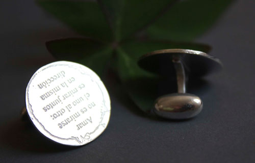 Mirar juntos, The little prince cufflinks in sterling silver