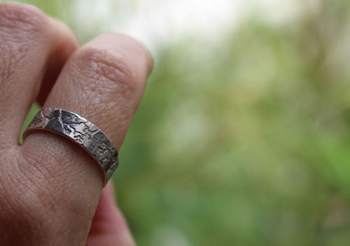 Misao, Japanese cherry blossom ring in sterling silver