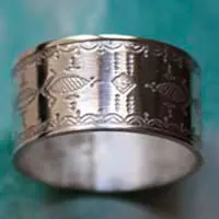 Nomad, tribal Tuareg ethnic ring in sterling silver