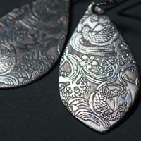 Nishikigoi, Japanese carp koi earrings in sterling silver