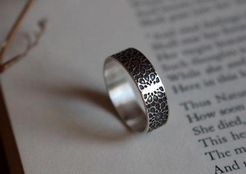 Oriental sun, geometric oriental sun ring in sterling silver