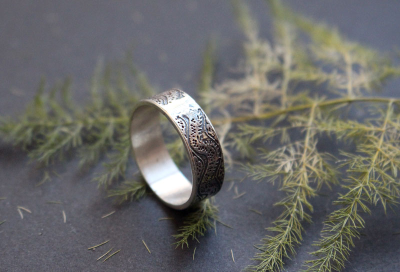 Ouroboros, infinite dragon ring in sterling silver