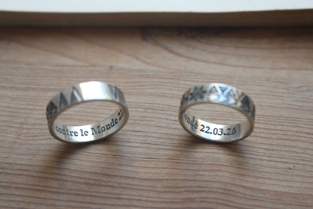 Polynesian, tattoo ring in sterling silver