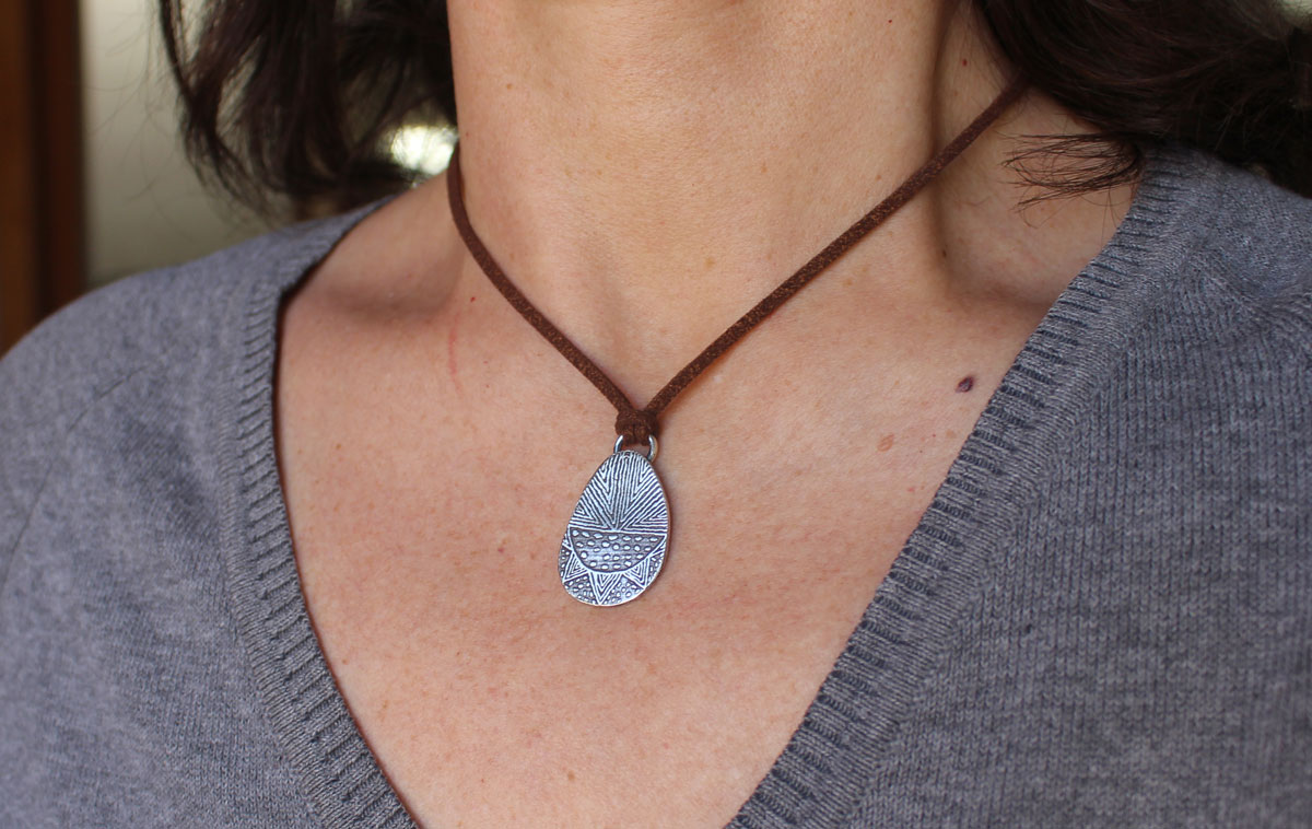 Riji, Aboriginal Australian necklace in silver