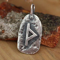 Rune, Celtic pendant in sterling silver