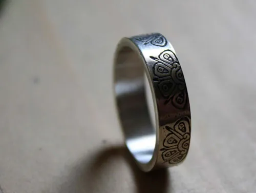 Sacred star, tribal Mayan sun ring in sterling silver