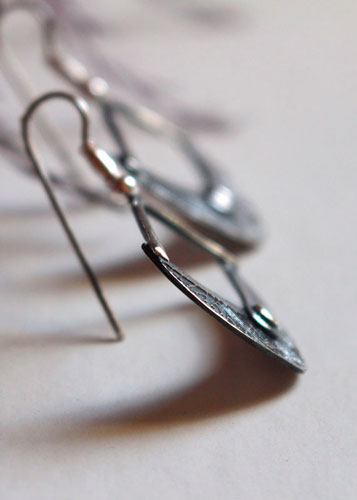 Sitara, star and crescent moon earrings in sterling silver