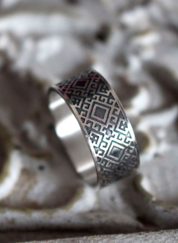 Soul gate, Slavic ring in sterling silver