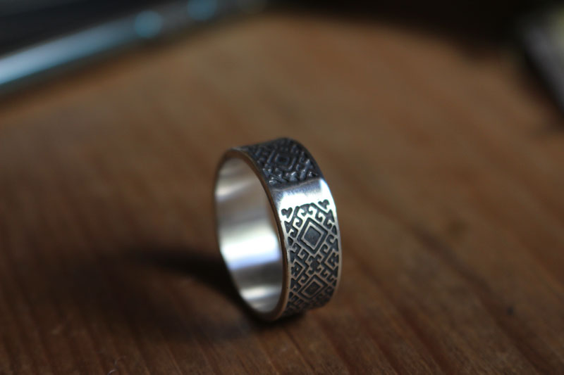 Soul gate, Slavic ring in sterling silver