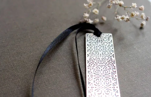 Symphony, Baroque bookmark in sterling silver