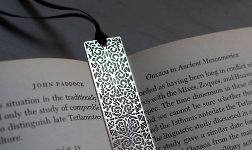 Symphony, Baroque bookmark in sterling silver