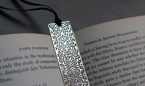 Symphony, Baroque bookmark in sterling silver