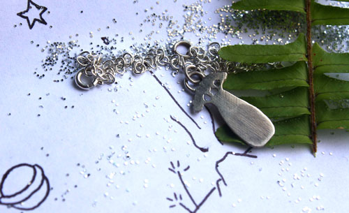 Small baobab, the little prince’s tree bracelet in sterling silver
