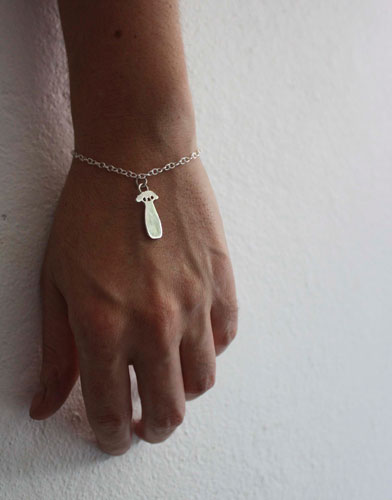 Small baobab, the little prince’s tree bracelet in sterling silver