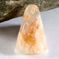 Graveyard Point Plume agate B cabochon