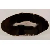 Black quartz cabochon