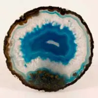 Blue turquoise quartz cabochon