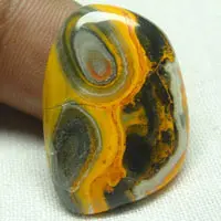 Bumblebee jasper D cabochon