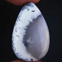 Dendritic agate N cabochon