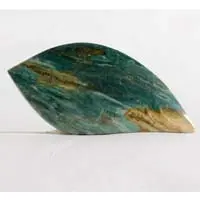 Gary green jasper cabochon