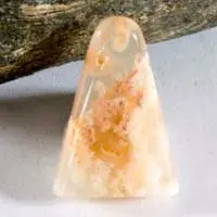 Graveyard Point Plume agate B cabochon