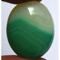 Green agate B cabochon